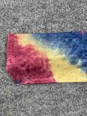 Boho Tie-Dye Knot Headband | Blue Pink Yellow Turban Style Hair Band | Soft